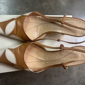 Kate Spade Camel and Ivory Shoes